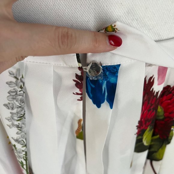 Ted Baker Melbii Berry Sundae Tie Strap Sleeveless Midi Sundress Ted 2 Small S - Picture 10 of 12